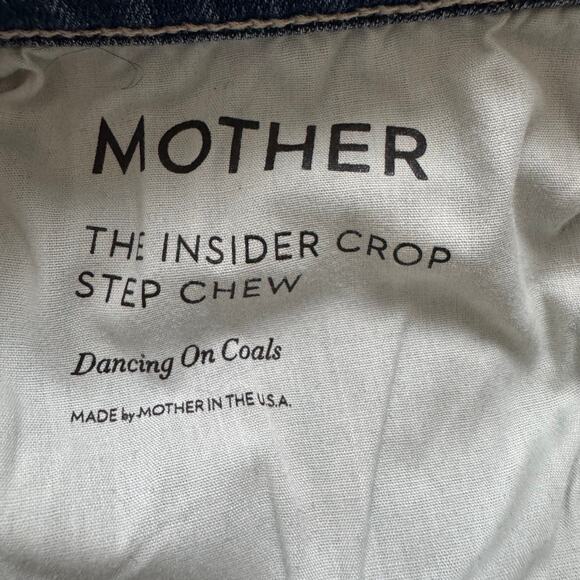 Mother Denim The Insider Crop Step Chew- Dancing On Coals size 27 - Picture 9 of 13